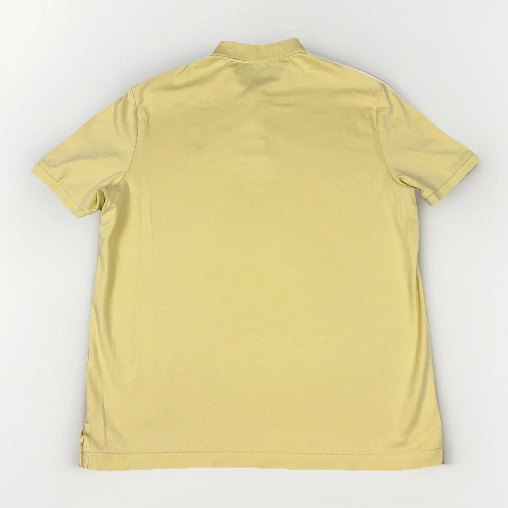Polo Ralph Lauren Polo Shirt Mens Medium Yellow Classic Fit Short Sleeve Pony